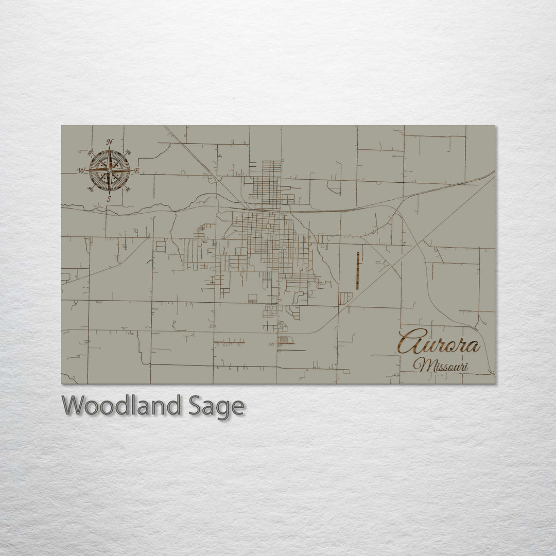 Aurora, Missouri Street Map