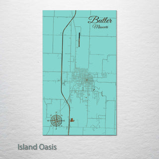 Butler, Missouri Street Map