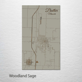 Butler, Missouri Street Map