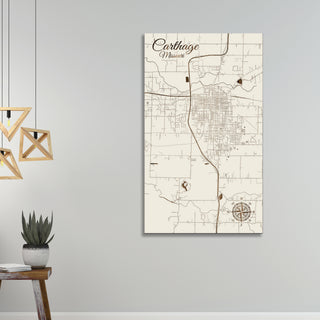Carthage, Missouri Street Map