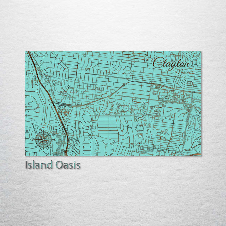 Clayton, Missouri Street Map