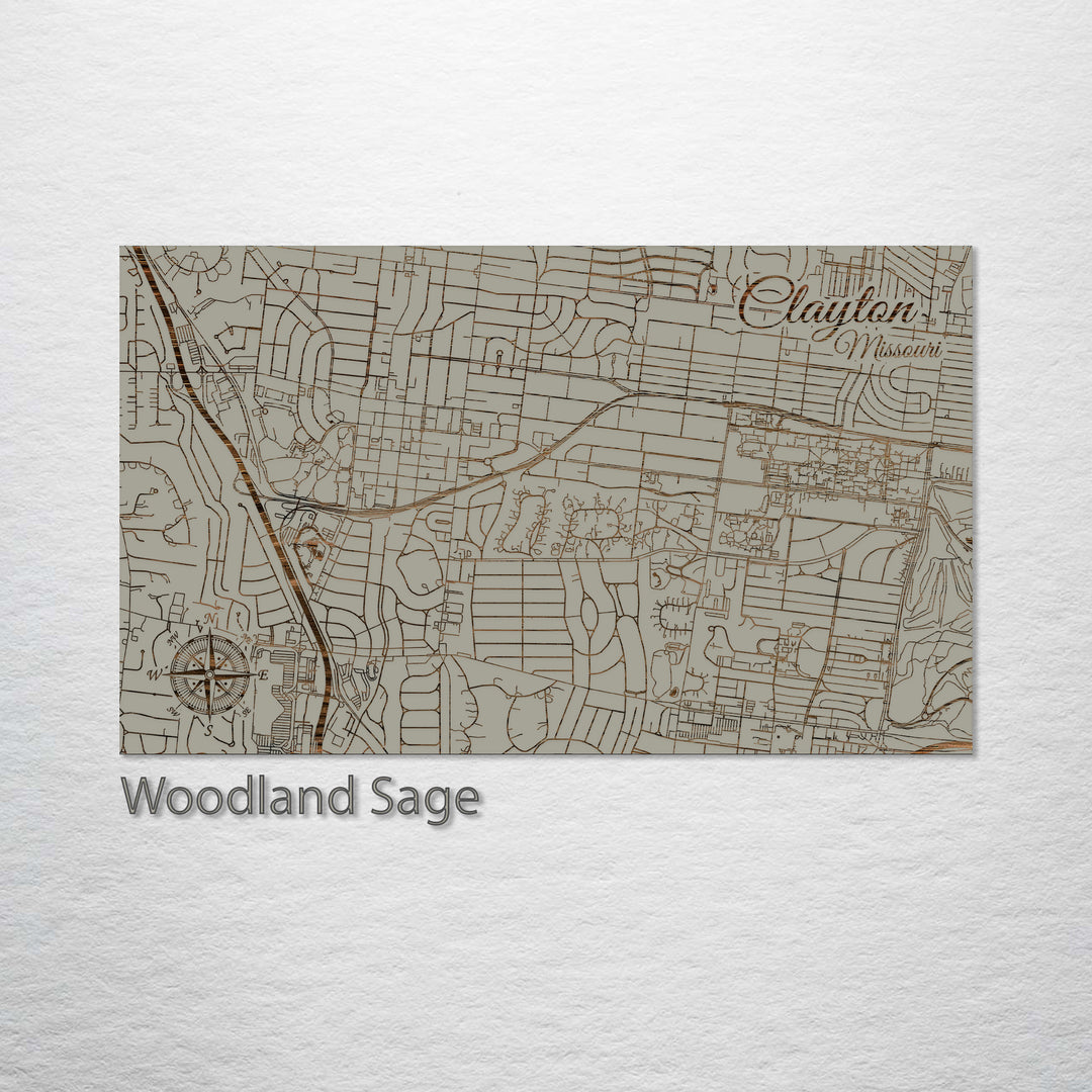 Clayton, Missouri Street Map