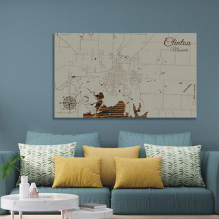 Clinton, Missouri Street Map