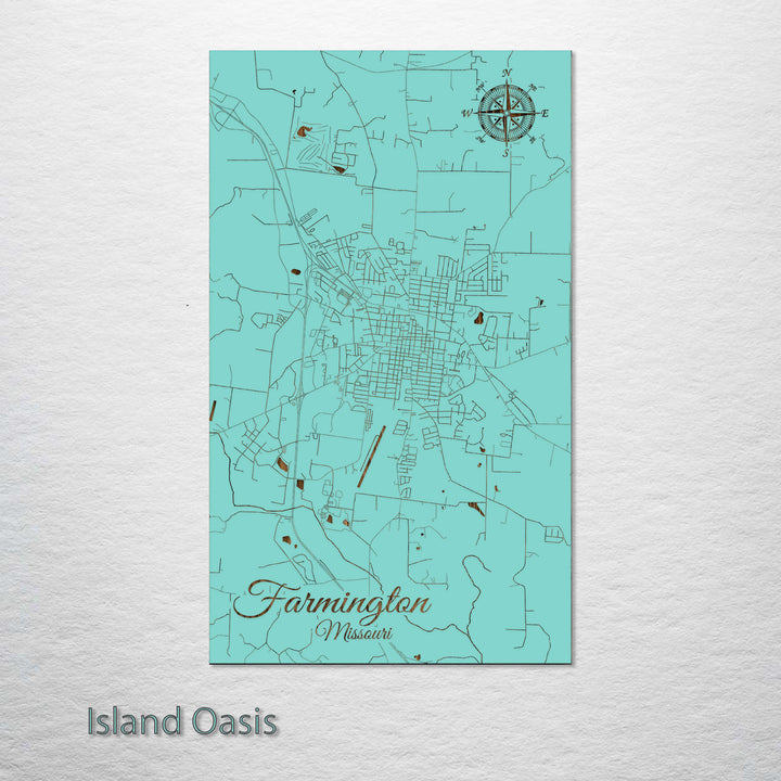 Farmington, Missouri Street Map
