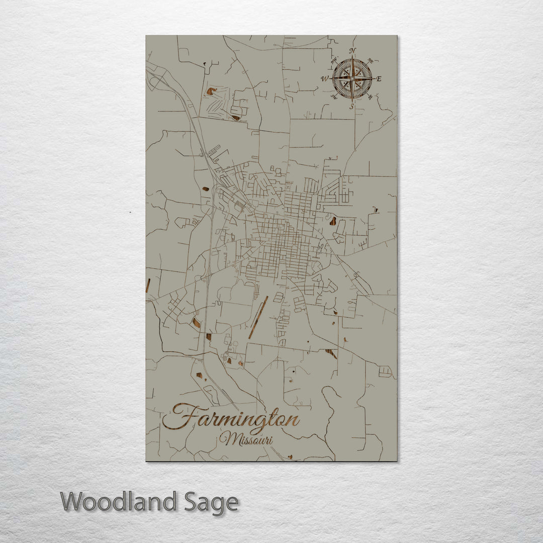 Farmington, Missouri Street Map
