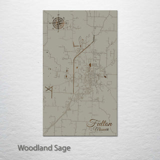 Fulton, Missouri Street Map