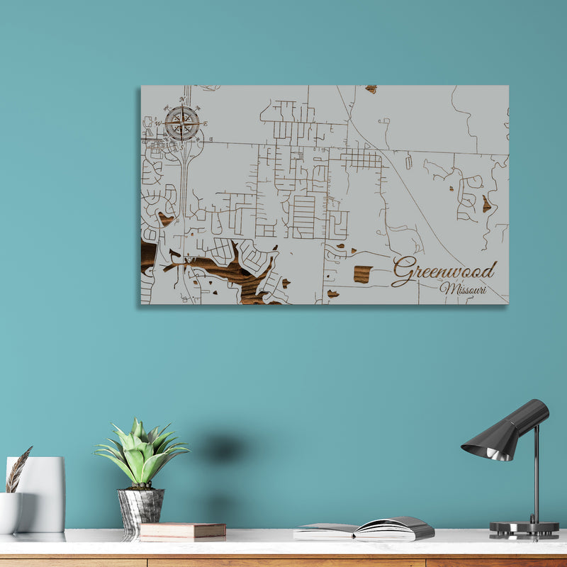 Greenwood, Missouri Street Map