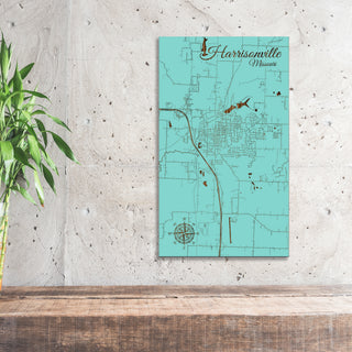 Harrisonville, Missouri Street Map