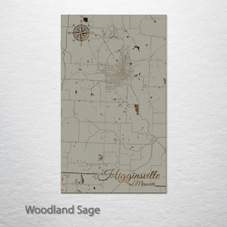 Higginsville, Missouri Street Map