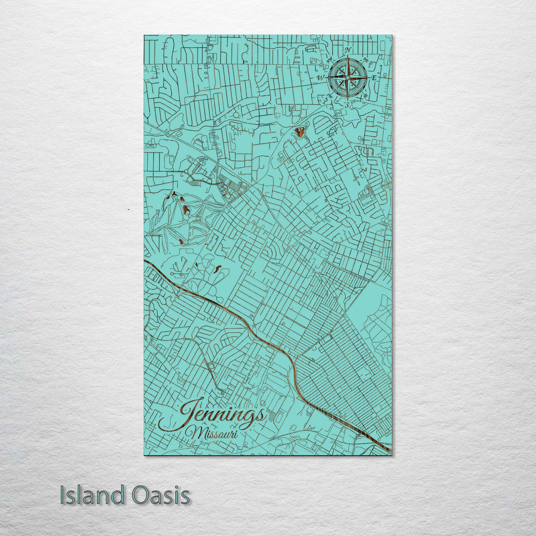 Jennings, Missouri Street Map