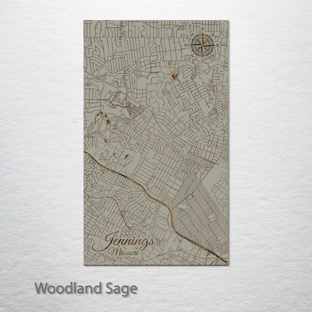Jennings, Missouri Street Map