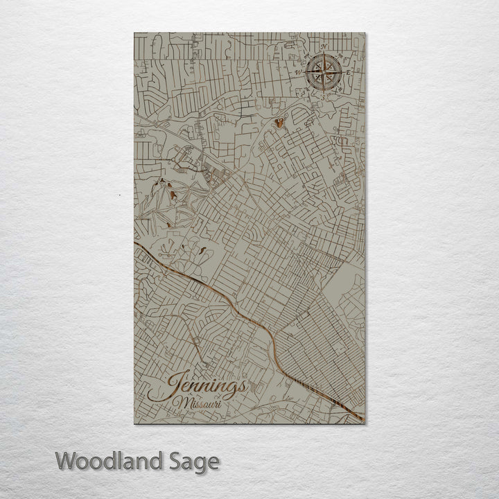 Jennings, Missouri Street Map