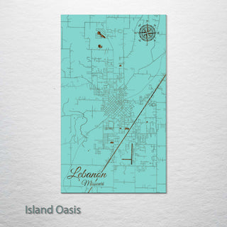 Lebanon, Missouri Street Map