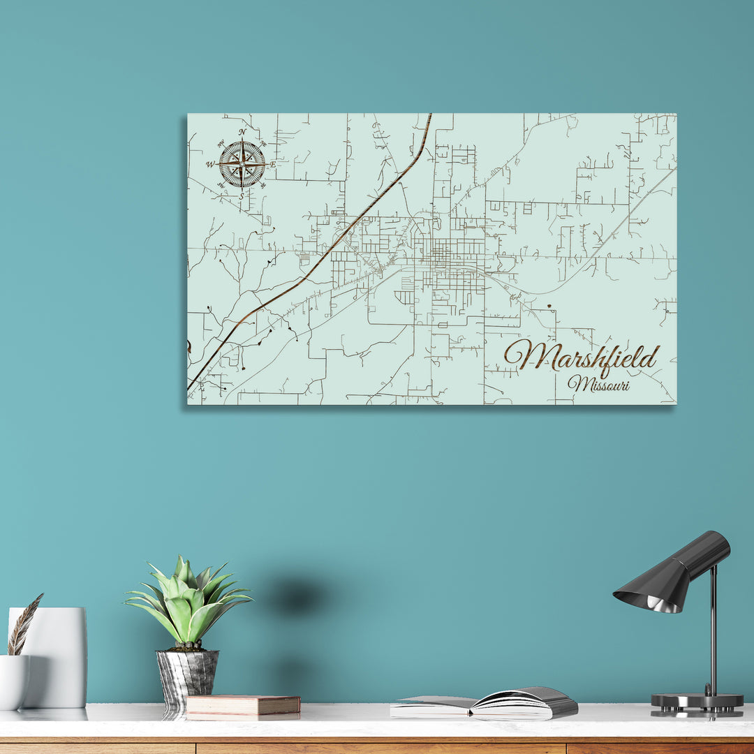 Marshfield, Missouri Street Map
