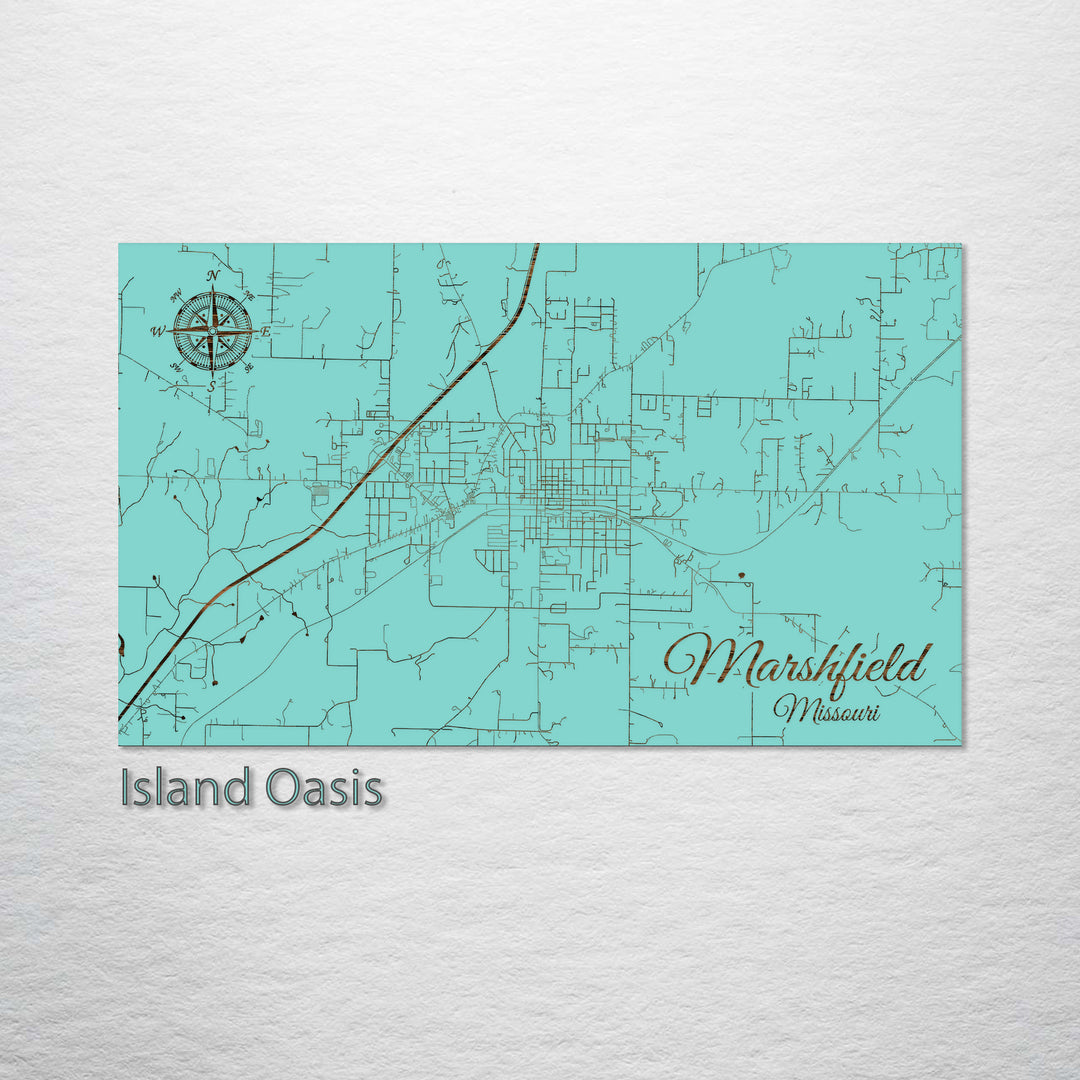 Marshfield, Missouri Street Map
