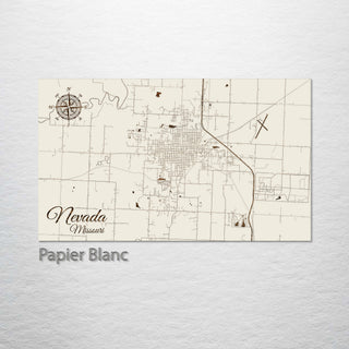 Nevada, Missouri Street Map