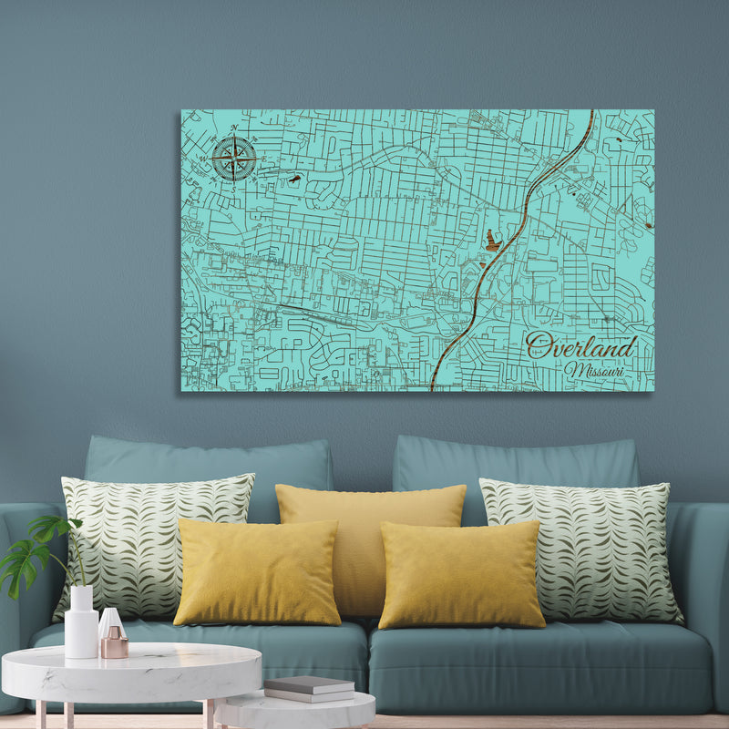 Overland, Missouri Street Map