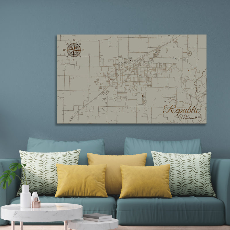 Republic, Missouri Street Map