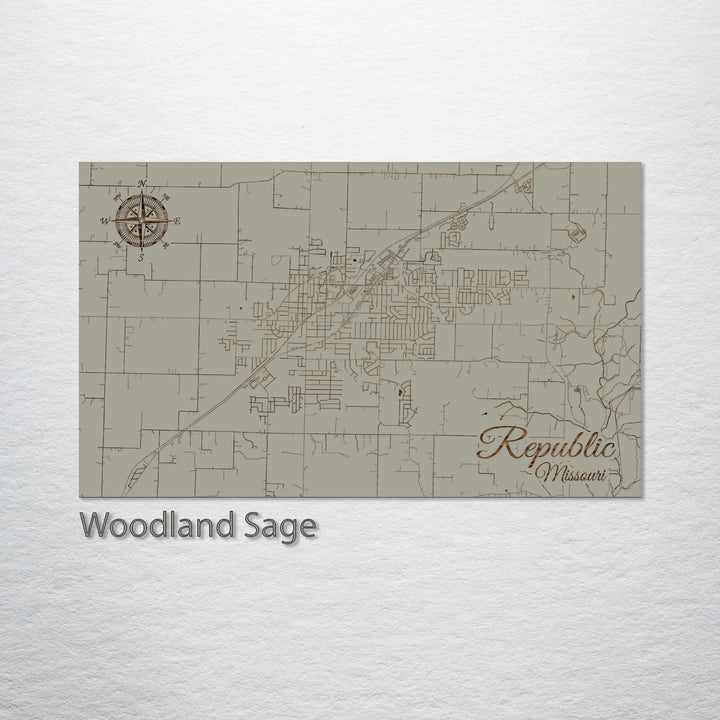 Republic, Missouri Street Map