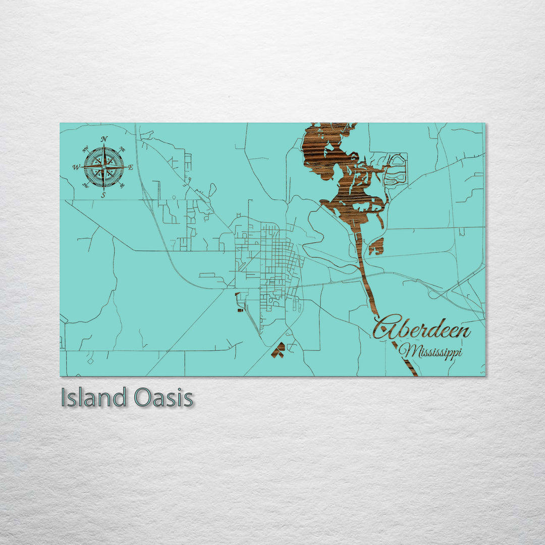 Aberdeen, Mississippi Street Map