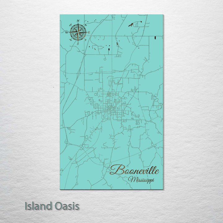 Booneville, Mississippi Street Map