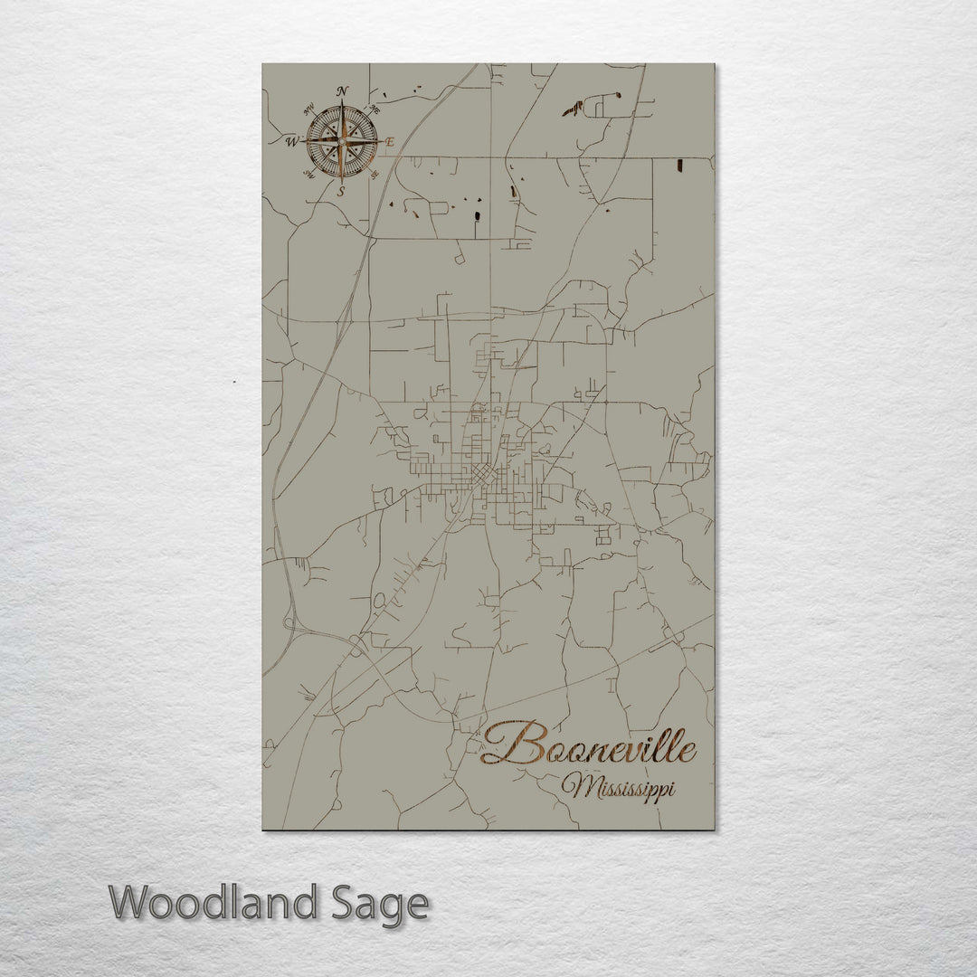 Booneville, Mississippi Street Map