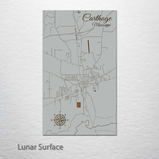 Carthage, Mississippi Street Map