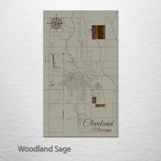 Cleveland, Mississippi Street Map