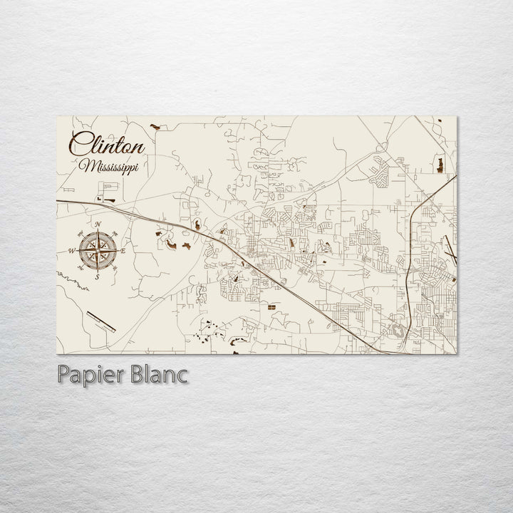 Clinton, Mississippi Street Map