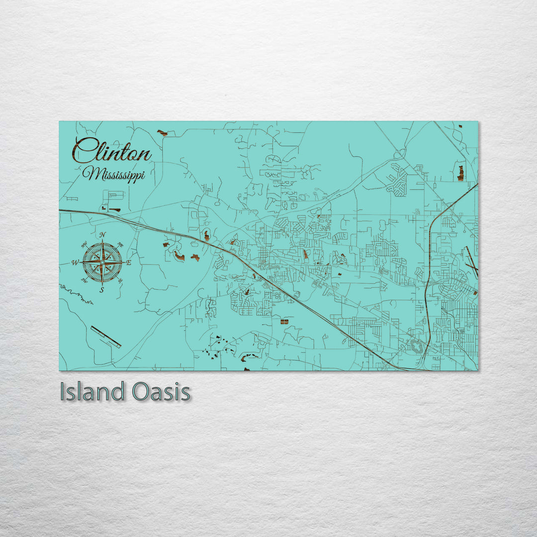 Clinton, Mississippi Street Map