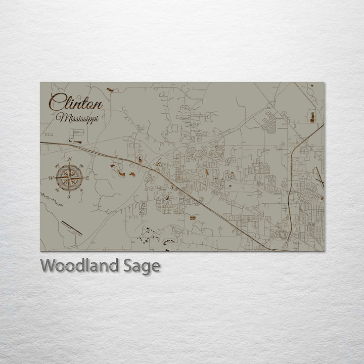 Clinton, Mississippi Street Map