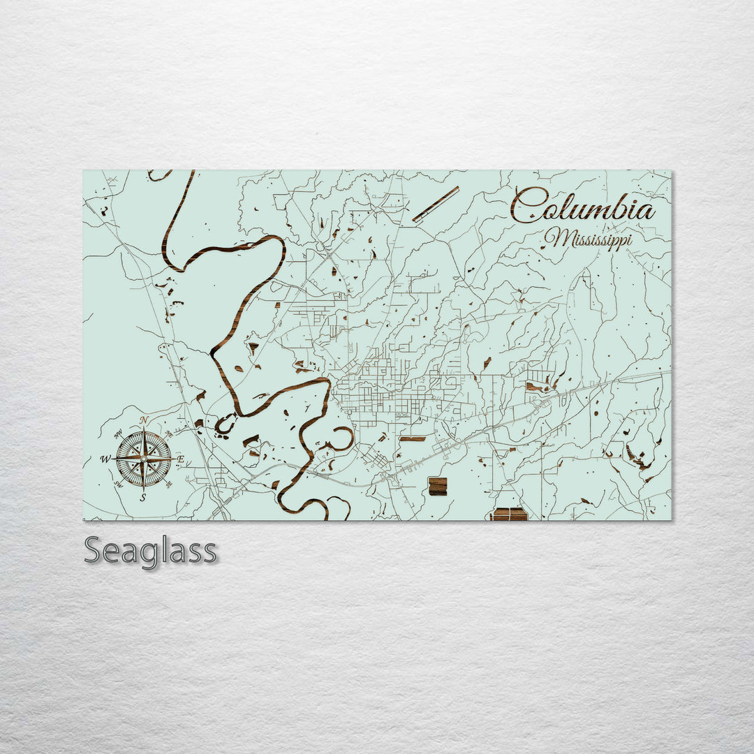 Columbia, Mississippi Street Map