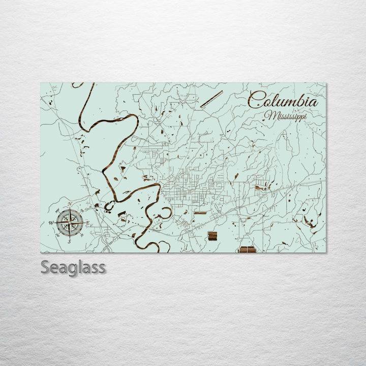 Columbia, Mississippi Street Map