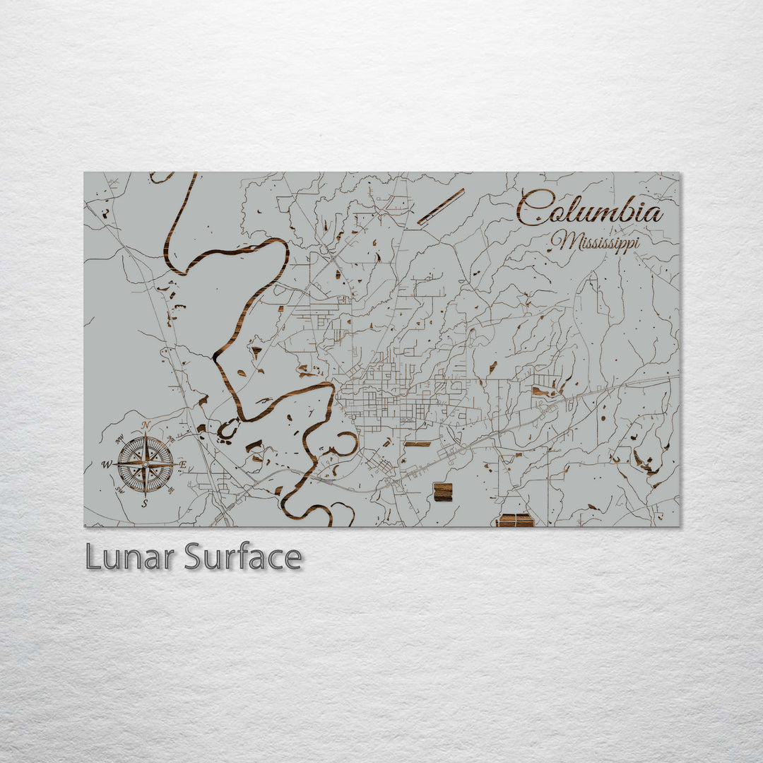 Columbia, Mississippi Street Map
