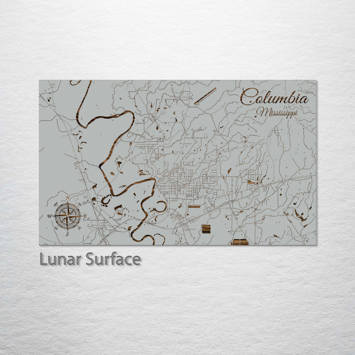 Columbia, Mississippi Street Map