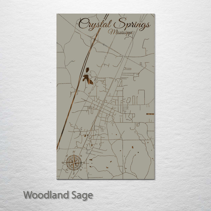 Crystal Springs, Mississippi Street Map