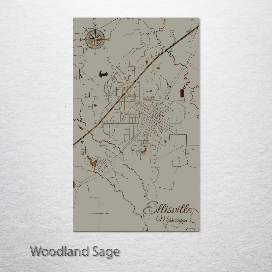 Ellisville, Mississippi Street Map