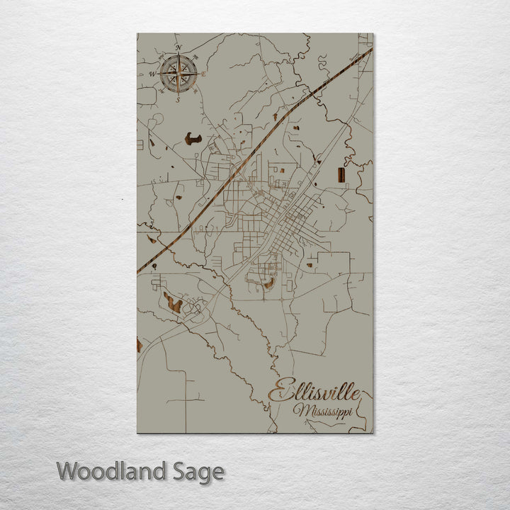Ellisville, Mississippi Street Map