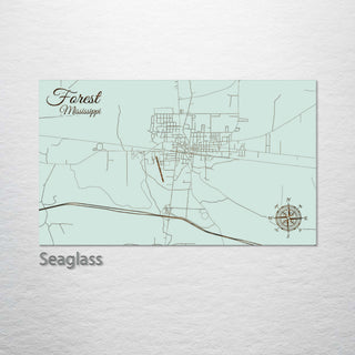 Forest, Mississippi Street Map