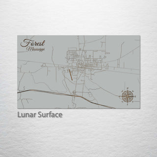Forest, Mississippi Street Map
