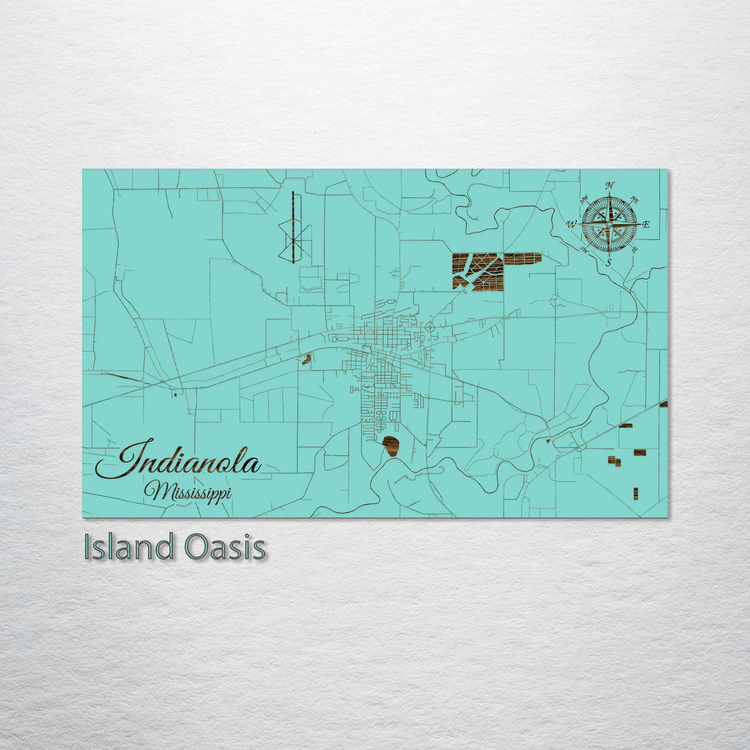 Indianola, Mississippi Street Map