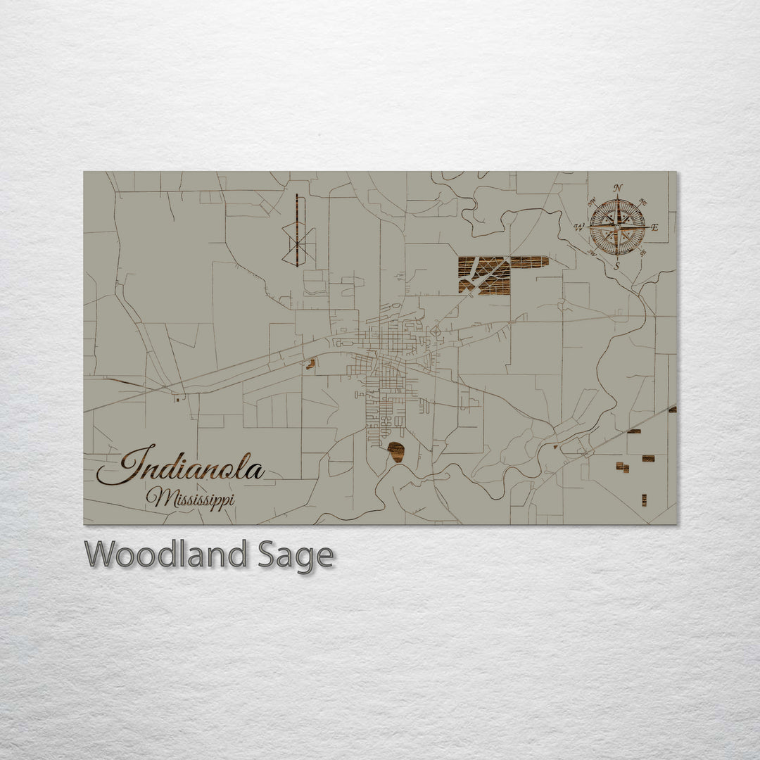 Indianola, Mississippi Street Map