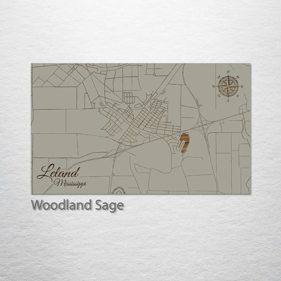 Leland, Mississippi Street Map