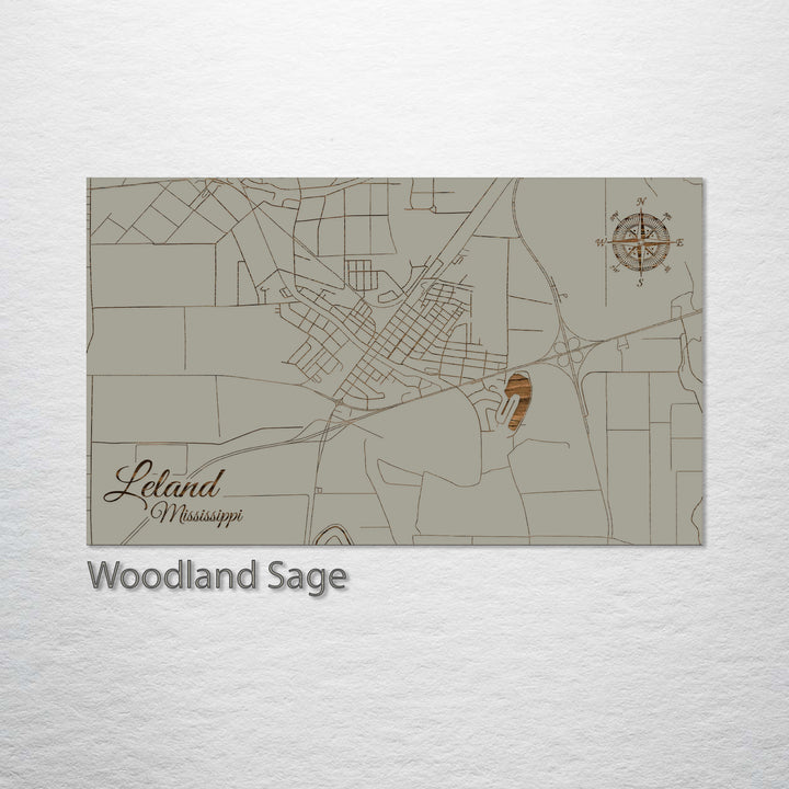 Leland, Mississippi Street Map