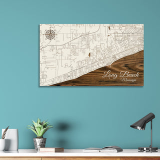 Long Beach, Mississippi Street Map