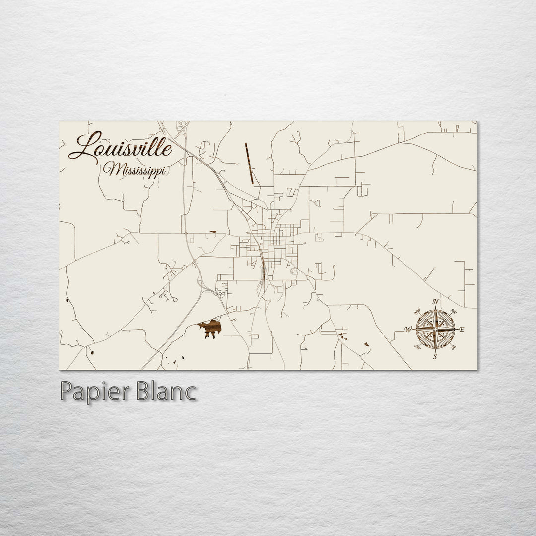 Louisville, Mississippi Street Map