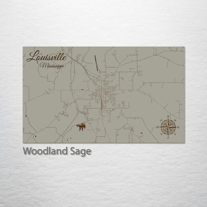 Louisville, Mississippi Street Map