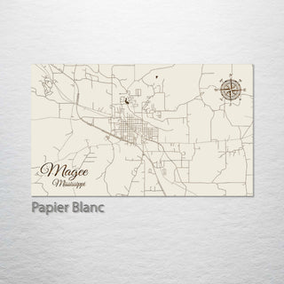 Magee, Mississippi Street Map