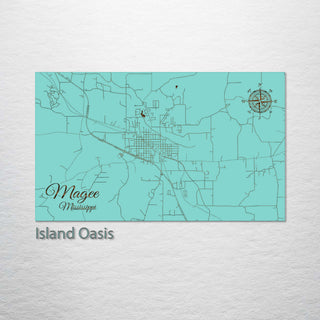 Magee, Mississippi Street Map