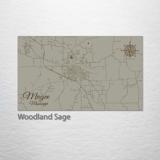 Magee, Mississippi Street Map